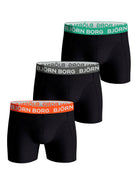 Bjorn Borg Cotton Stretch Boxer 3 Pack - Black Multi