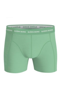 Björn Borg 5 Pack Cotton Stretch Boxers - Green Print