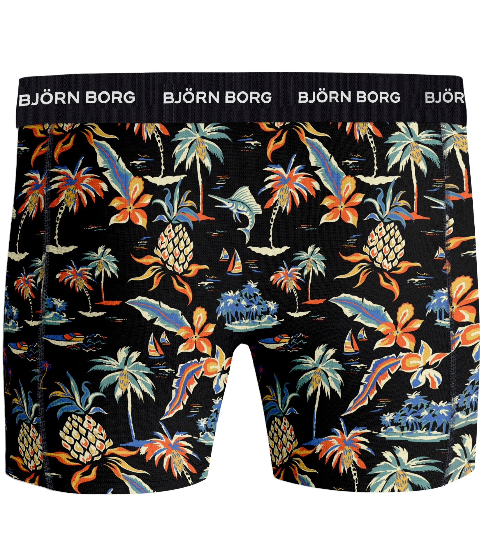 Bjorn Borg Cotton Stretch Boxer 5 pack - Black/Melange/Green/Print/Navy