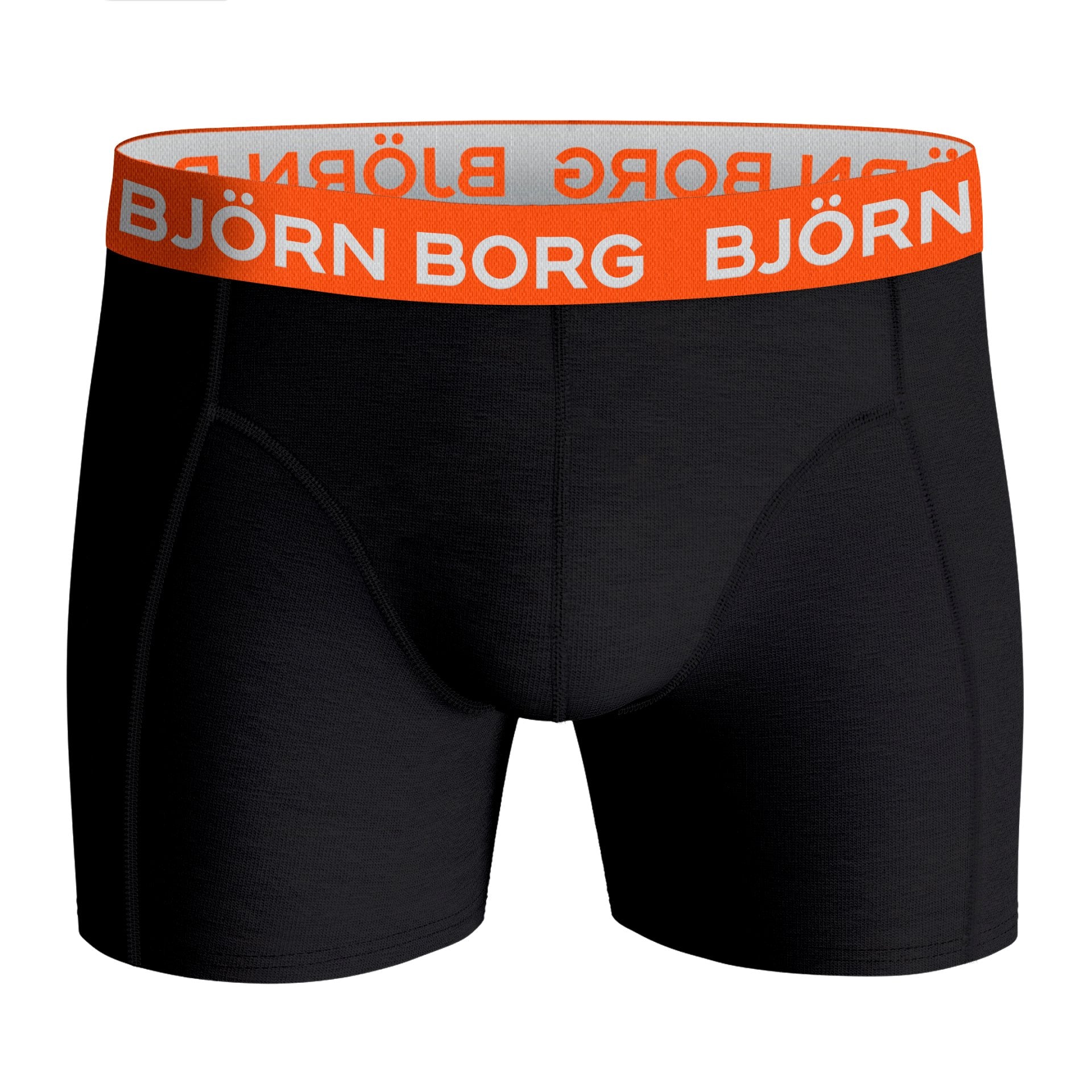 Bjorn Borg Cotton Stretch Boxer 5 pack - Black With Coloured Waistbands