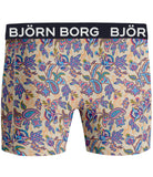 Bjorn Borg Cotton Stretch Boxer 5 pack - Blue/Print/Navy/Orange/Grey