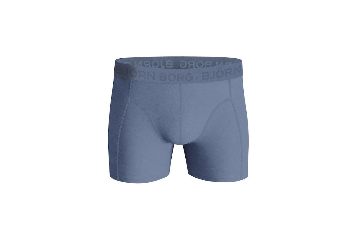 Bjorn Borg Cotton Stretch Boxer 3 Pack - Blue, Print