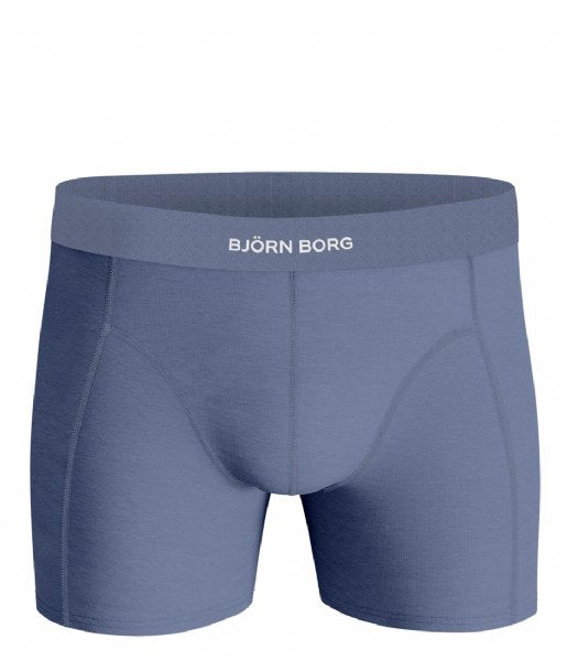 Bjorn Borg 3-Pack Premium Cotton Stretch Men's Boxers - Blue, Print, Navy