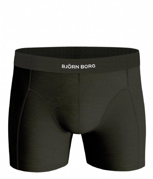 Bjorn Borg 3-Pack Premium Cotton Stretch Men's Boxers - Olive, Print, Grey