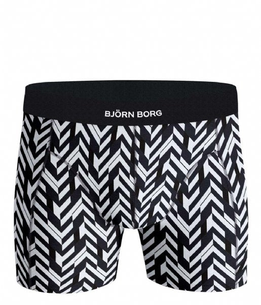 Bjorn Borg Premium Cotton Stretch 2 Pack Boxer - Digital Print / Navy