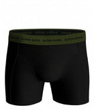 Bjorn Borg Cotton Stretch Boxer Trunks 5 pack - Olive, Green Print