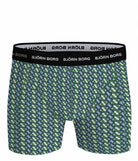 Bjorn Borg Cotton Stretch Boxer Trunks 5 pack - Olive, Green Print