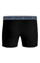 Bjorn Borg Cotton Stretch Boxer Trunks 3 Pack - Peacock Blue