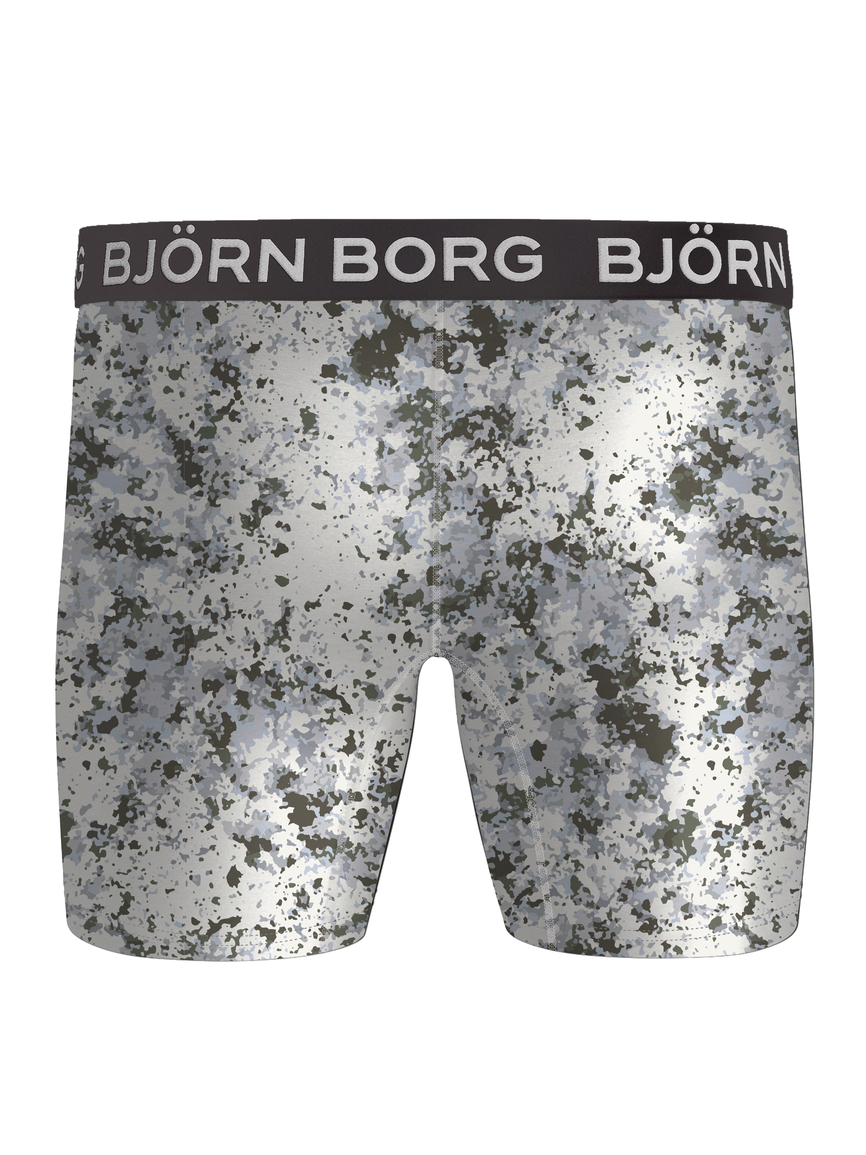 Björn Borg Performance Boxer 2 Pack - Olive/White Print