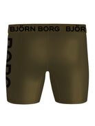 Björn Borg Performance Boxer 2 Pack - Olive/White Print