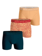 Bjorn Borg Cotton Stretch Boxer Trunks 3 Pack - Orange, Green Print