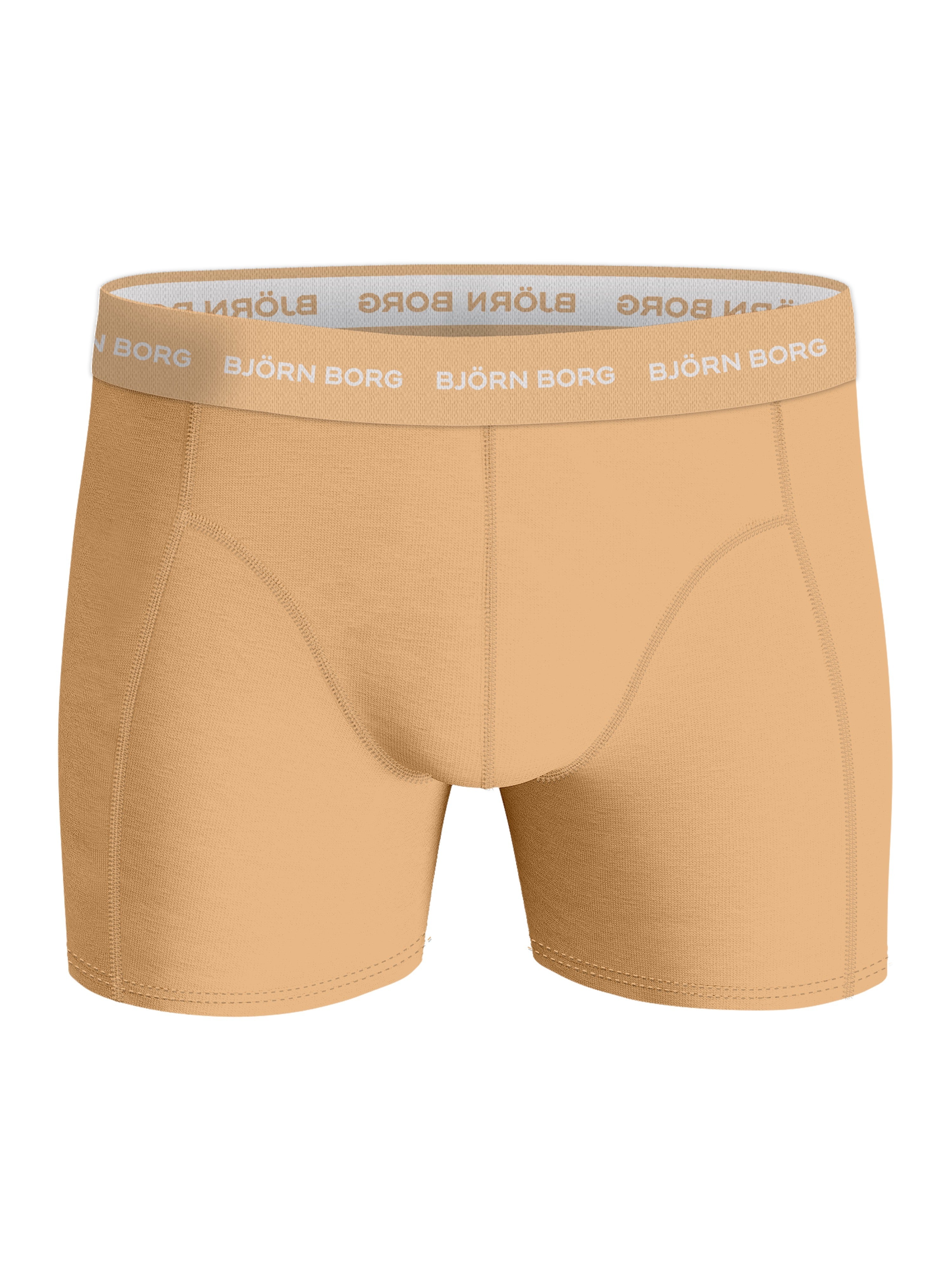 Bjorn Borg Cotton Stretch Boxer Trunks 3 Pack - Orange, Green Print