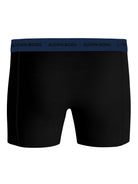 Bjorn Borg Cotton Stretch Boxer Trunks 3 Pack - Black, Blue, Yellow Print