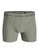 Bjorn Borg Cotton Stretch Boxer Trunks 3 Pack - Olive, Print