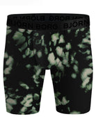 Björn Borg Performance Boxers Long Leg 2-pack - Black, Green Print