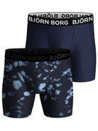 Björn Borg Performance Boxer 2 Pack - Blue, Print