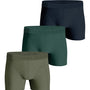 Björn Borg 3 Pack Cotton Stretch Boxers - Olive/Green/Blue