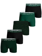 Björn Borg - 5 Pack Cotton Stretch Boxers - Green/Black/Green Print