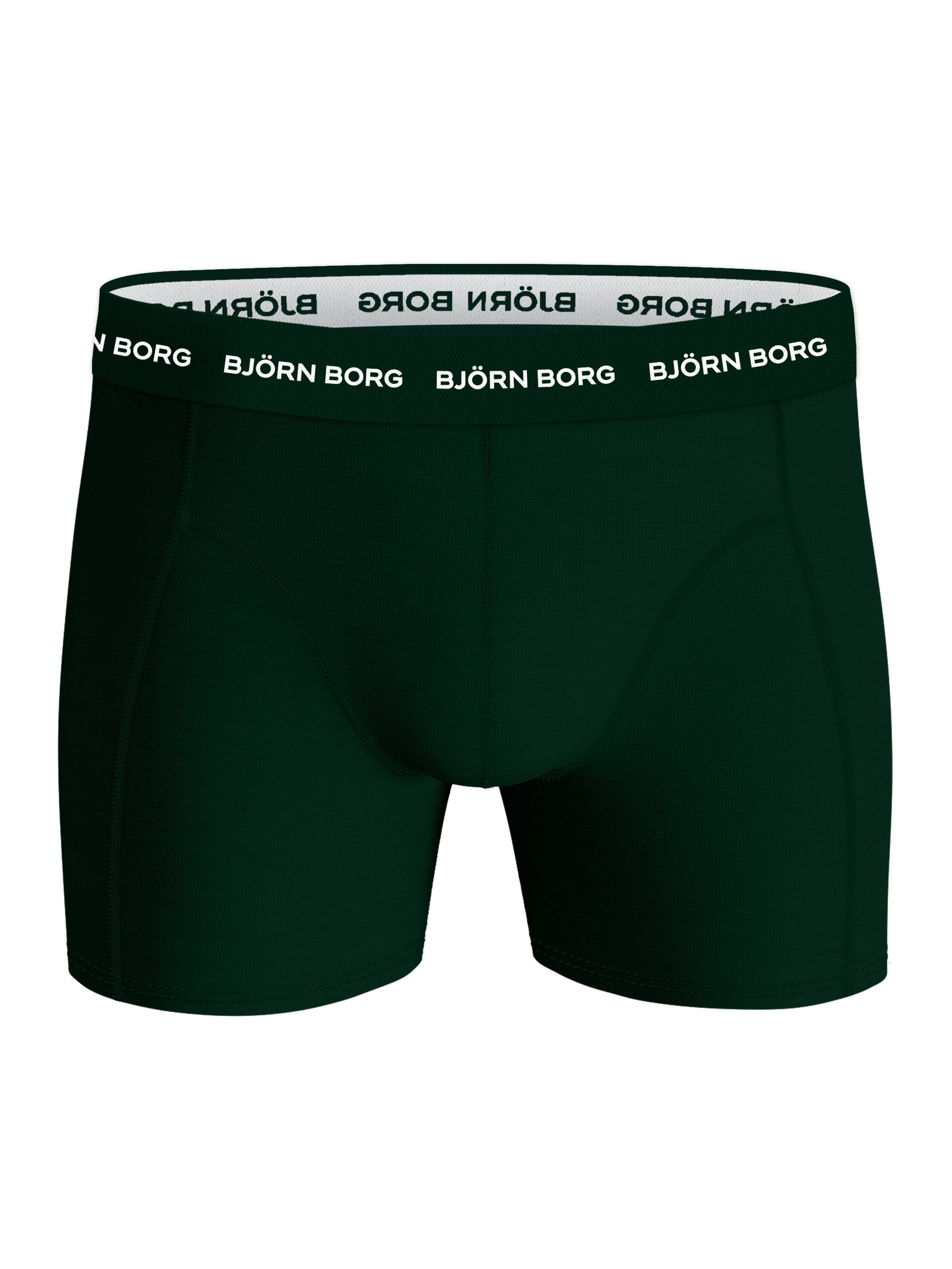 Björn Borg - 5 Pack Cotton Stretch Boxers - Green/Black/Green Print