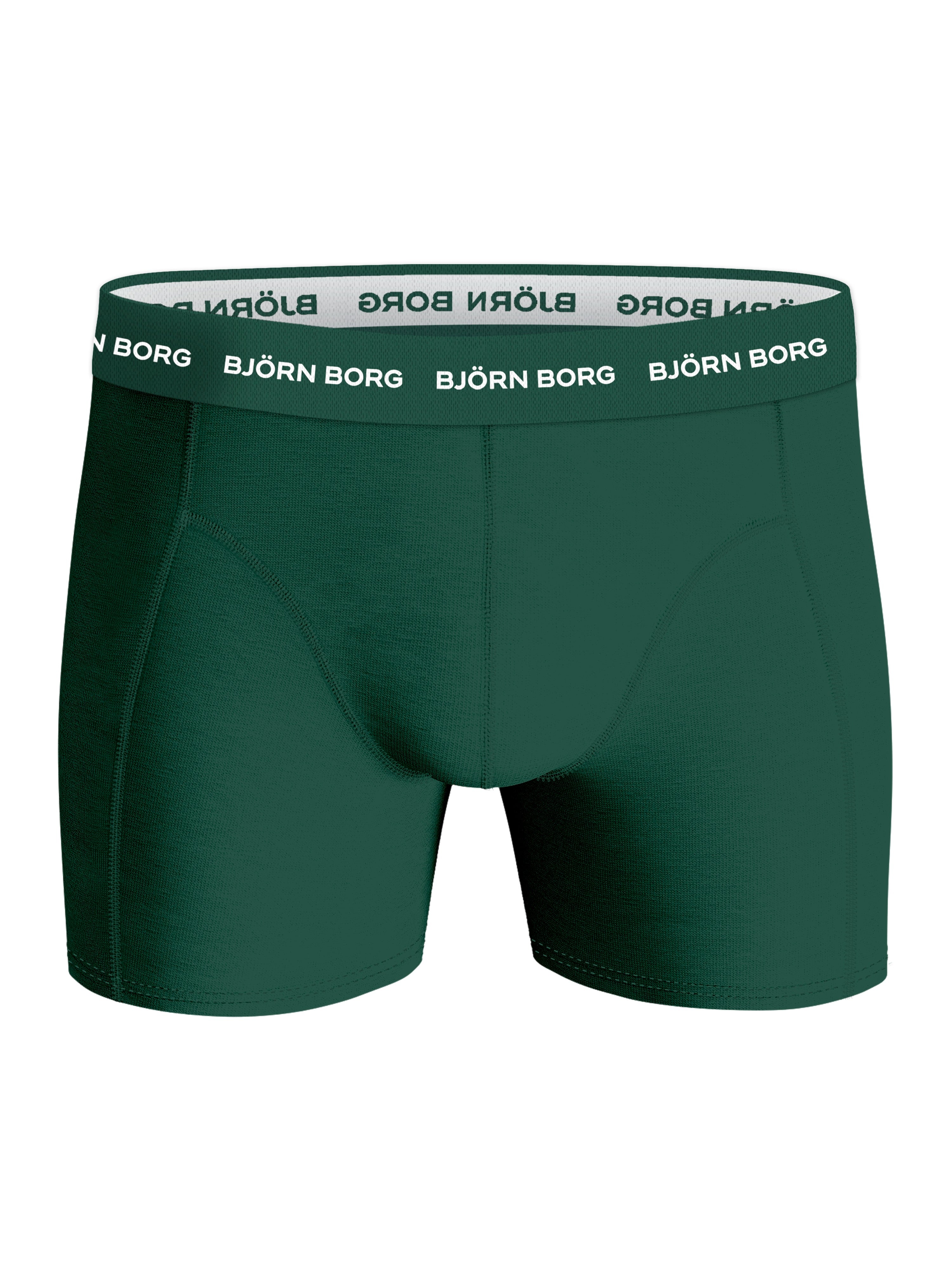 Björn Borg - 5 Pack Cotton Stretch Boxers - Green/Black/Green Print