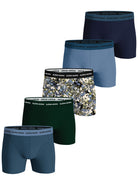 Björn Borg - 5 Pack Cotton Stretch Boxers - Blue/Green/Print