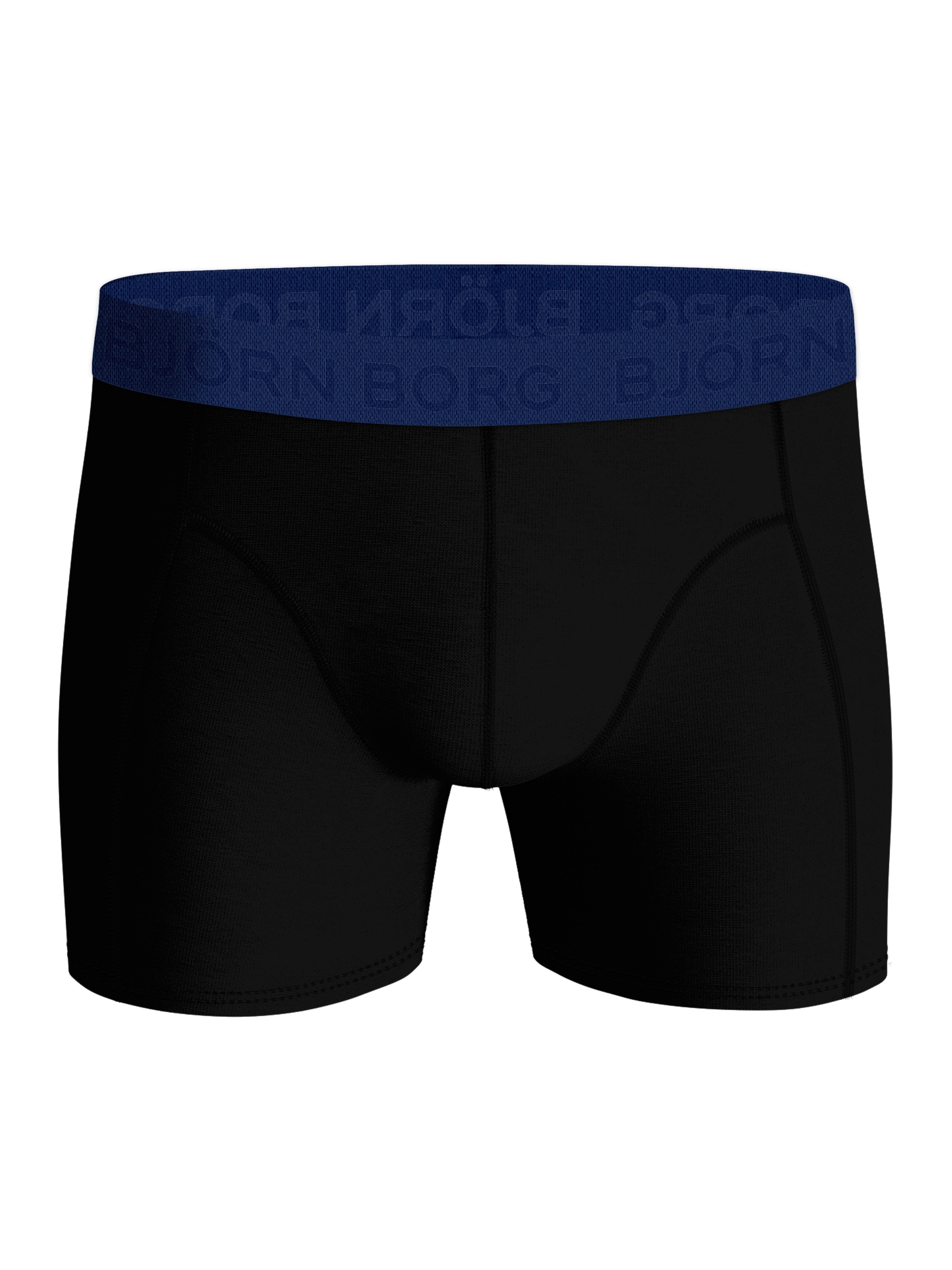 Björn Borg - 5 Pack Cotton Stretch Boxers - Blue/Black/Navy/Blue Print