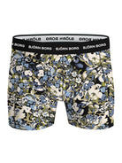 Björn Borg 3 Pack Cotton Stretch Boxers - Blue/Navy/Blue Print