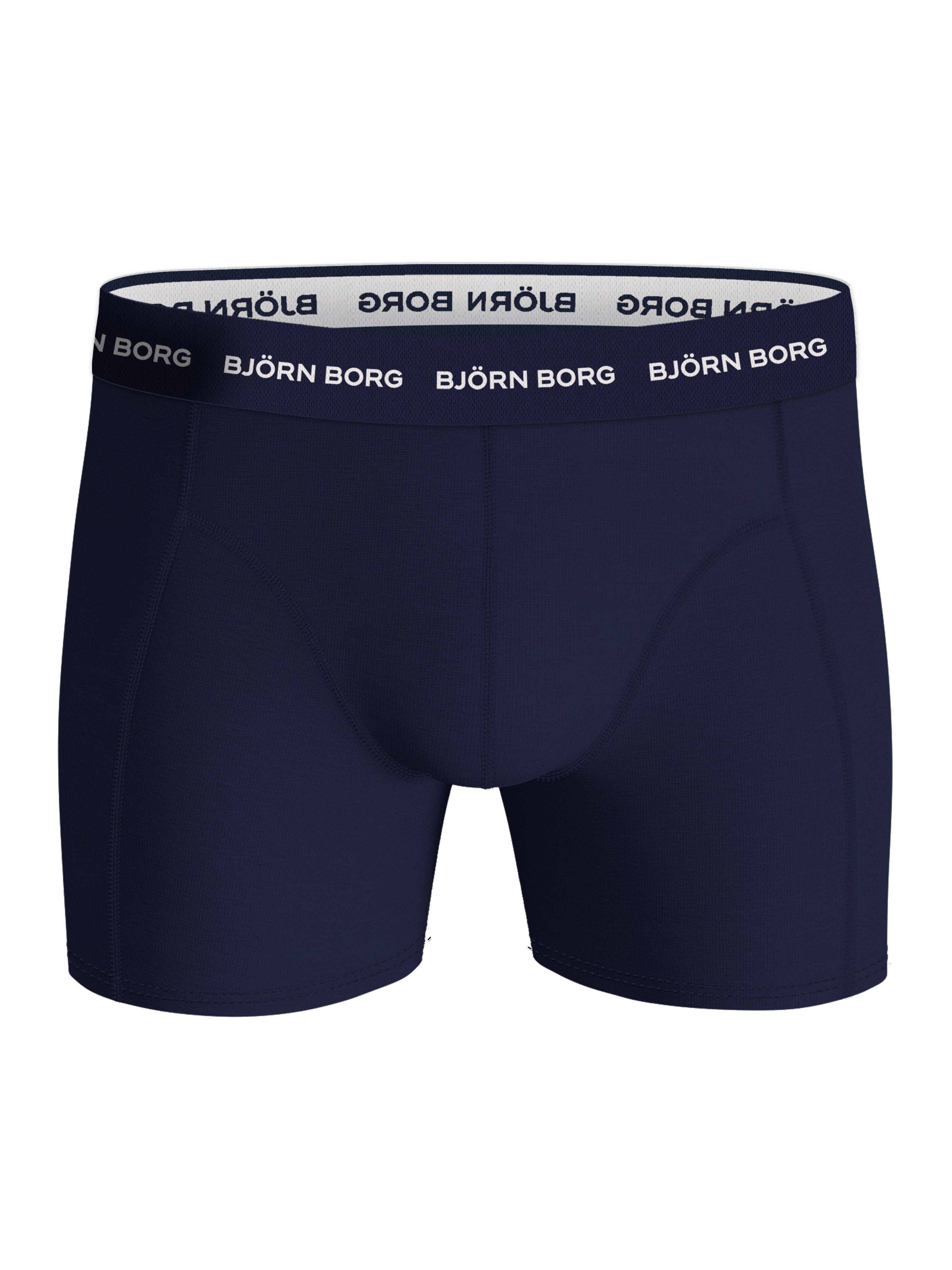 Björn Borg 3 Pack Cotton Stretch Boxers - Blue/Navy/Blue Print