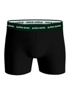 Björn Borg 3 Pack Cotton Stretch Boxers - Green/Black/Green Print