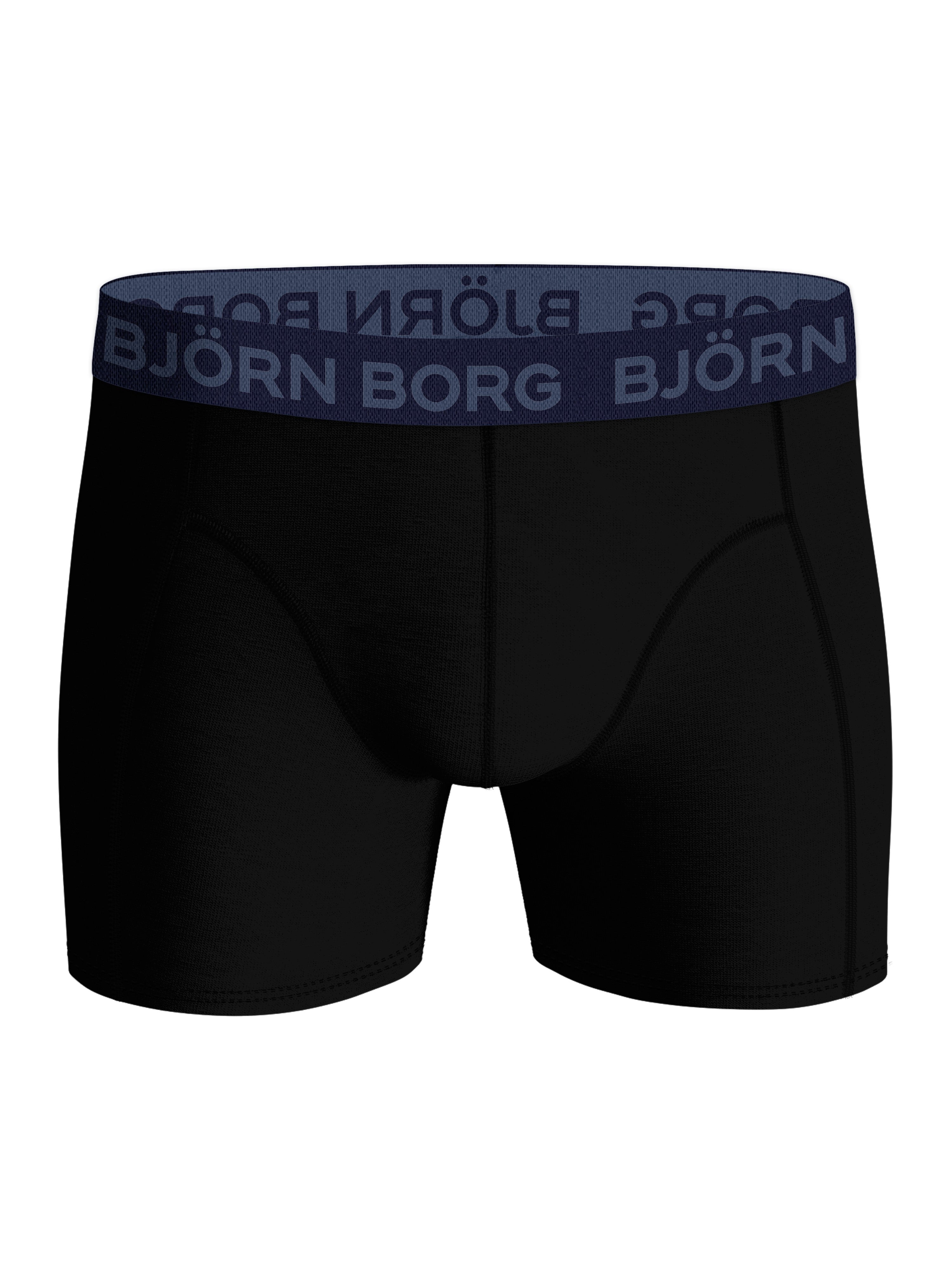 Björn Borg 3 Pack Cotton Stretch Boxers - Black Multi