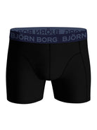 Björn Borg 3 Pack Cotton Stretch Boxers - Burgundy/Black/Burgundy Print