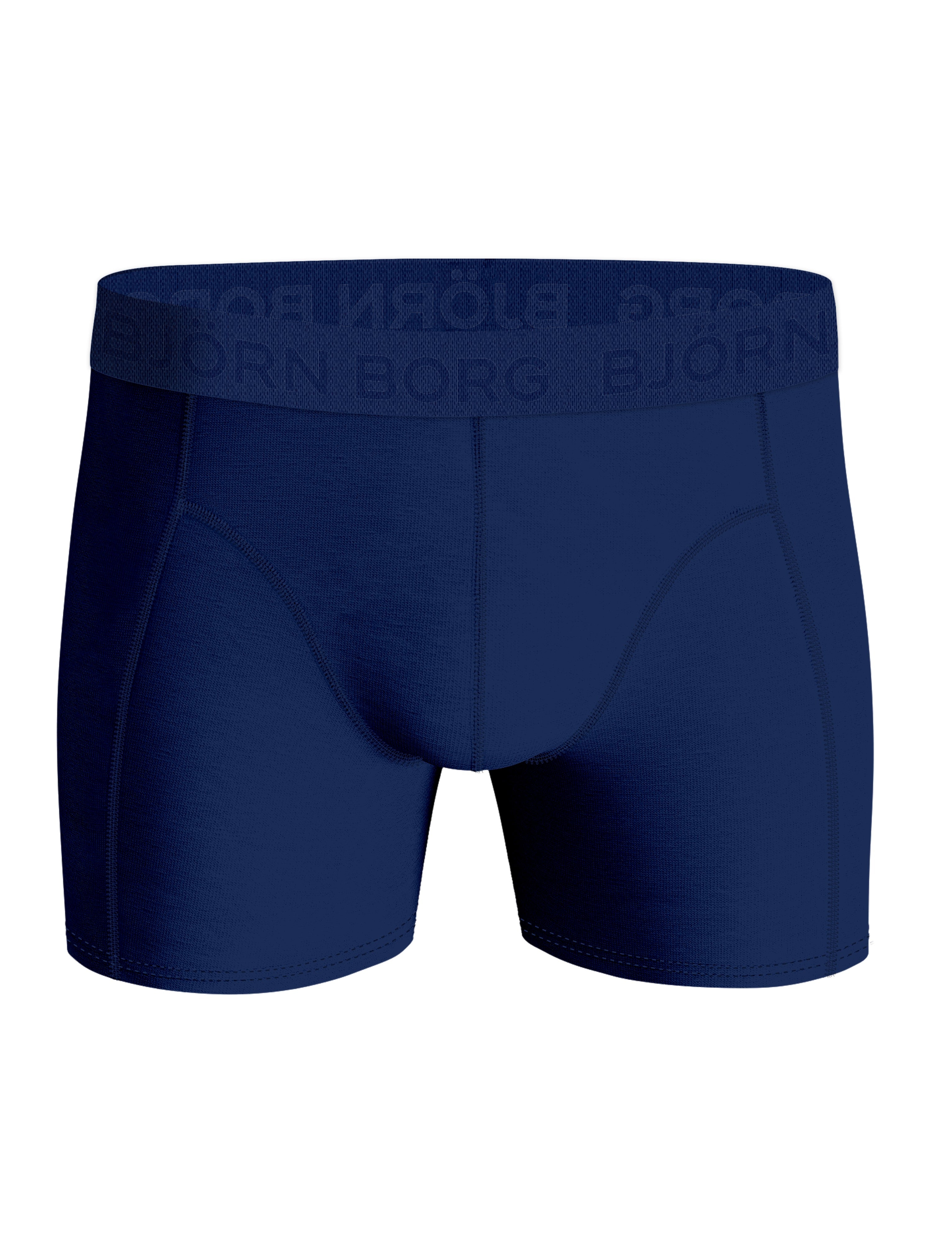 Björn Borg 3 Pack Cotton Stretch Boxers - Navy/Blue Print