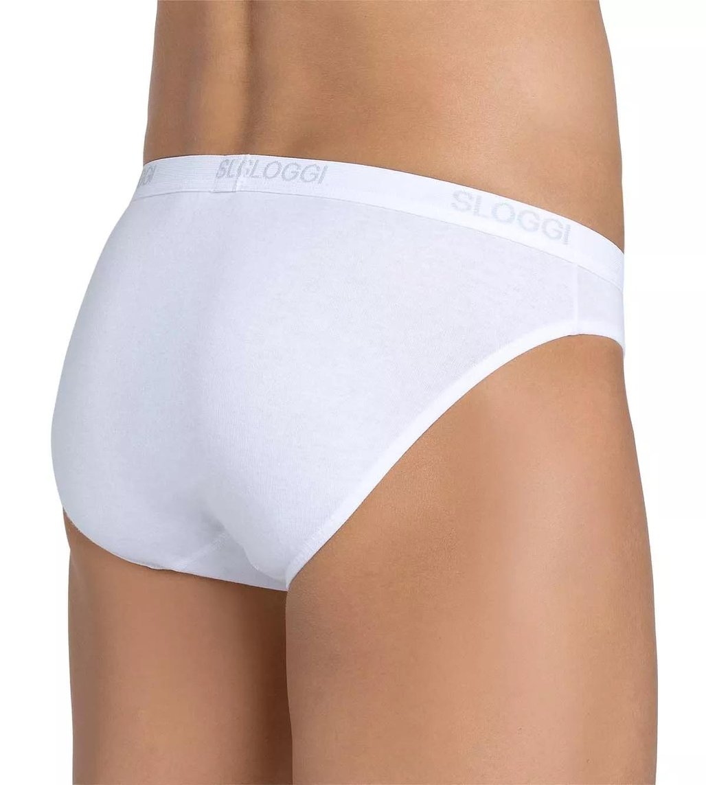 Sloggi Men's 2 Pack Mini Briefs - White