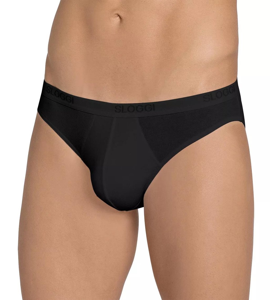 Sloggi Men's 2 Pack Mini Briefs - Black