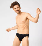 Sloggi Men's 2 Pack Mini Briefs - Black