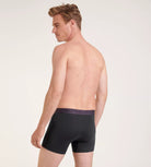 Sloggi Men's Ever Cool 2 Pack Boxer Shorts / Boxer Briefs - Black