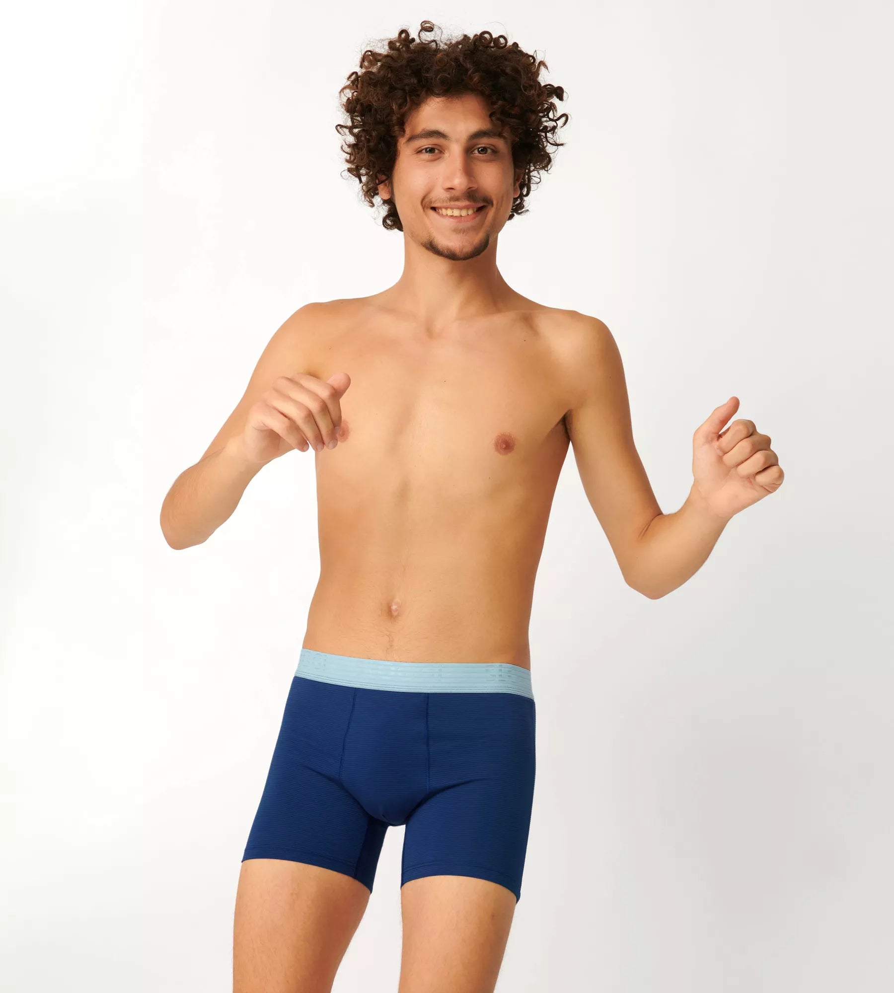 Sloggi Men's Ever Cool 2 Pack Boxer Shorts / Boxer Briefs - Blue