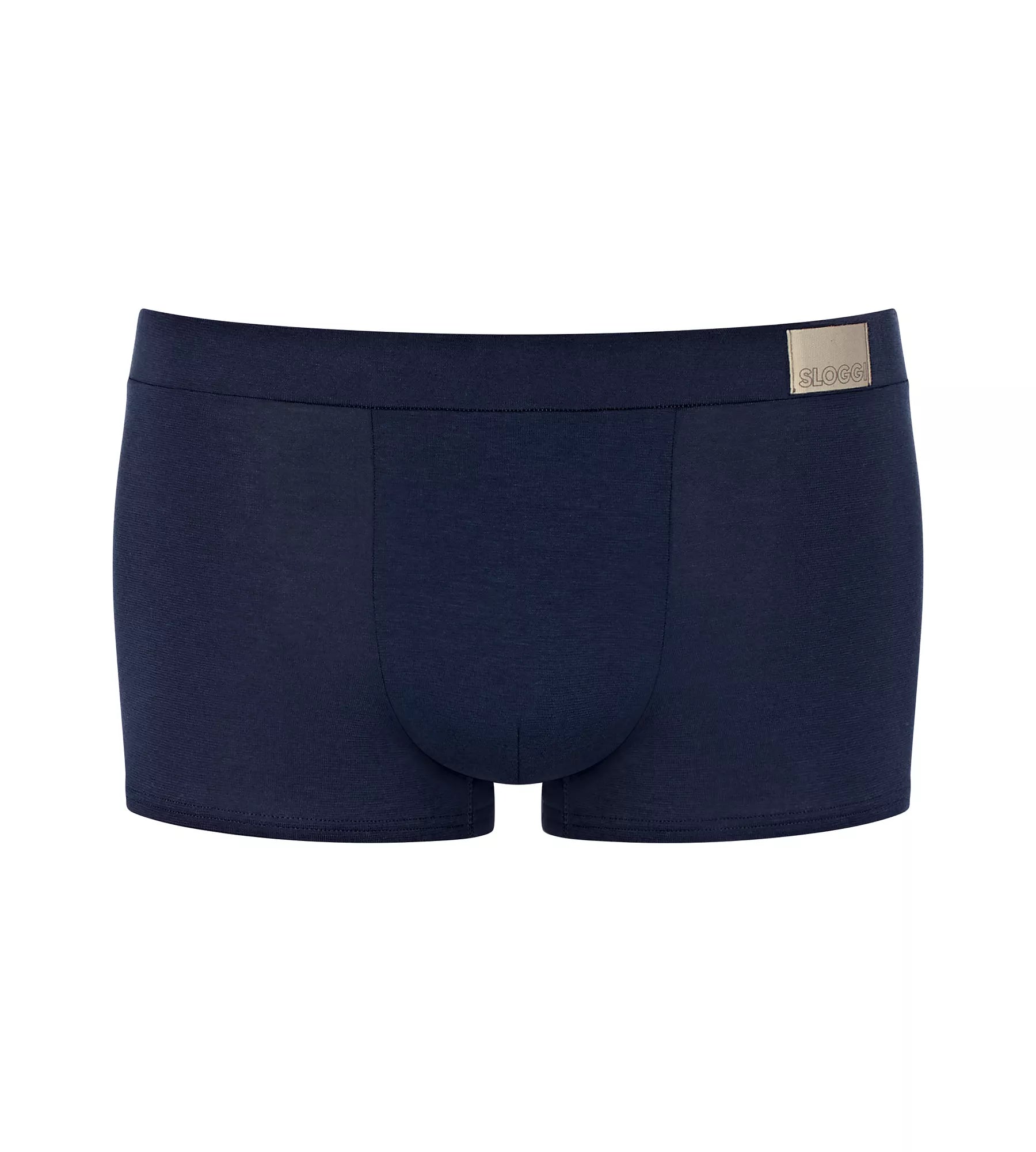 Sloggi Men's 2 Pack Go Natural Trunks - Blue Hipsters