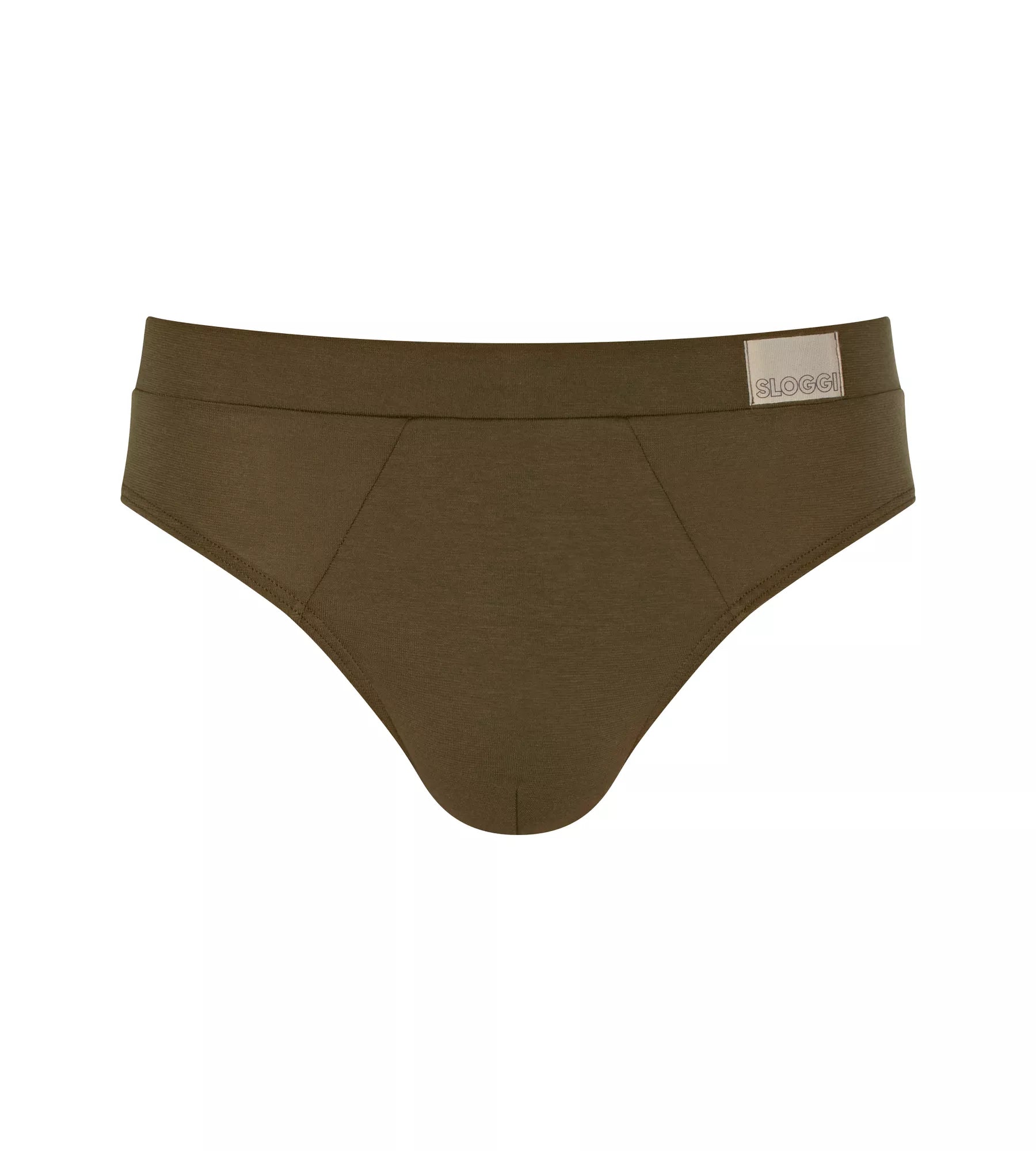 Sloggi Men's 2 Pack Go Natural Midi Briefs - Brown