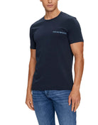 Emporio Armani 2 Pack Crew Neck Loungewear T-Shirt - Marine/Night Blue