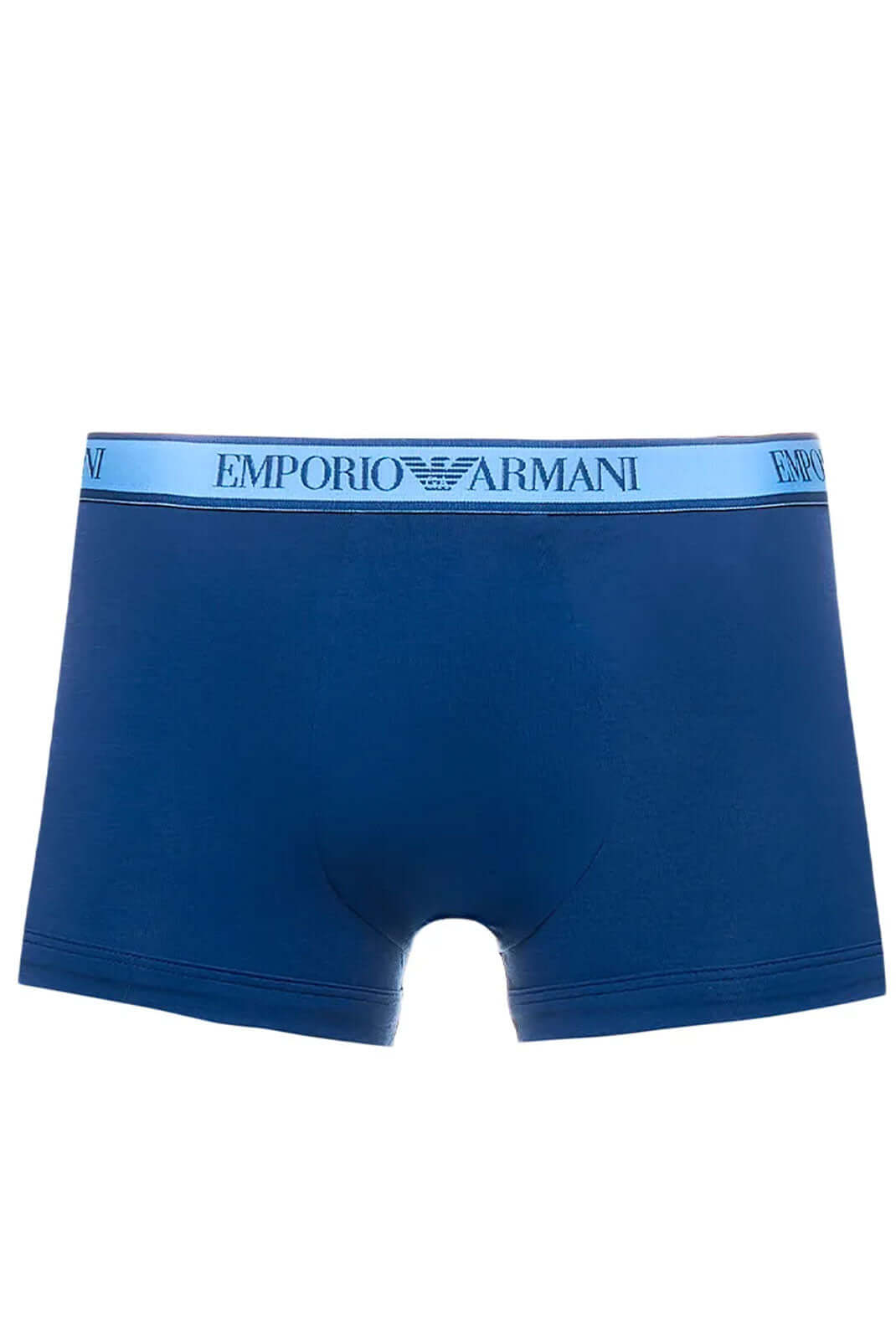 Emporio Armani 3 Pack Low Rise Trunks - White/Navy/Blue