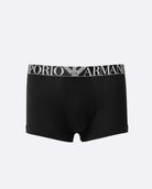 Emporio Armani 3 Pack Organic Cotton Trunks - Black