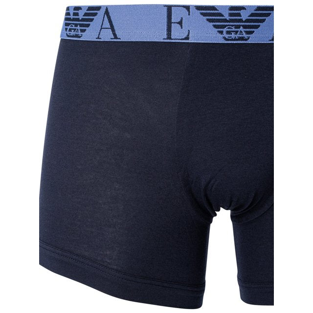 Emporio Armani 3 Pack Boxer Briefs, Marine Blue