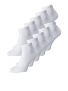 Jack & Jones 10 Pack Jacdongo Cotton Rich Ankle Socks - One Size (7-11)