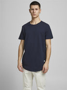 Jack & Jones 5 Pack JJENOA 100% Cotton Crew Neck T-Shirts - White/Navy/Black/Olive