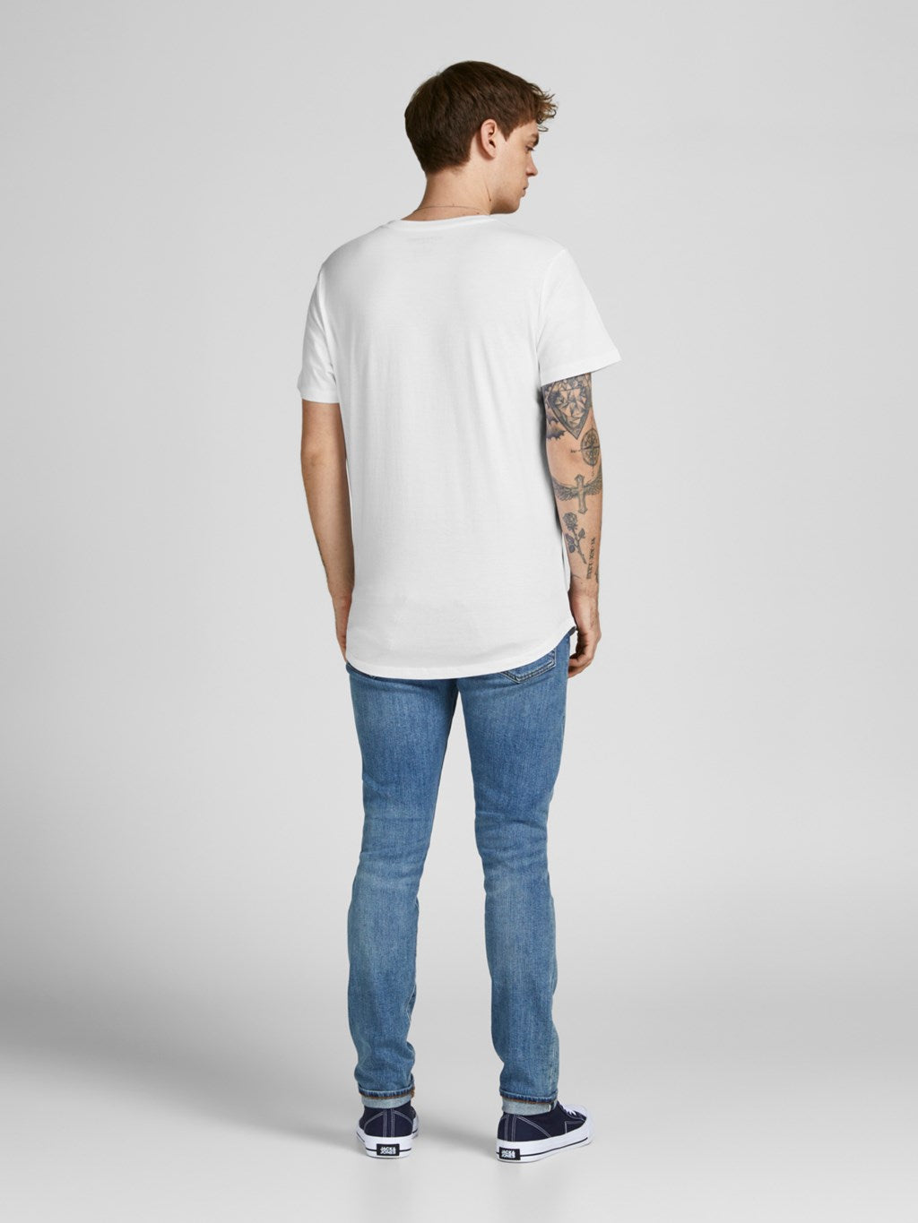 Jack & Jones 5 Pack JPRBLABRODY 100% Cotton Crew Neck T-Shirts - Assorted