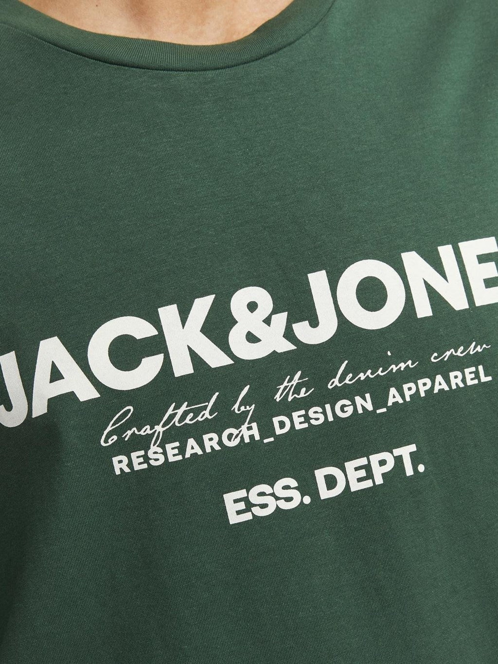 Jack & Jones 1 Pack JJGALE Crew Neck 100% Cotton T-Shirt