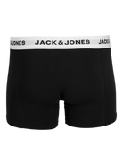 Jack & Jones Jacsolid Trunks 5 Pack Cotton Stretch Boxers - Black (Black and white wb)