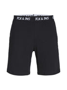 Jack & Jones Jacoliver Shorts Lounge Set - Black Tee / Black shorts