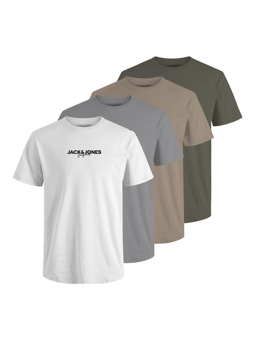 Jack & Jones 5 Pack JWHCORP Crew Neck T-Shirts